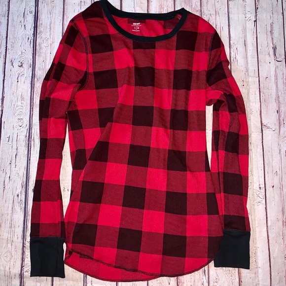 buffalo plaid thermal shirt
